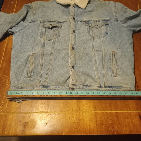 Vintage Levi's Demin Sherpa trucker Jacket Size XL - Picture 8 of 12
